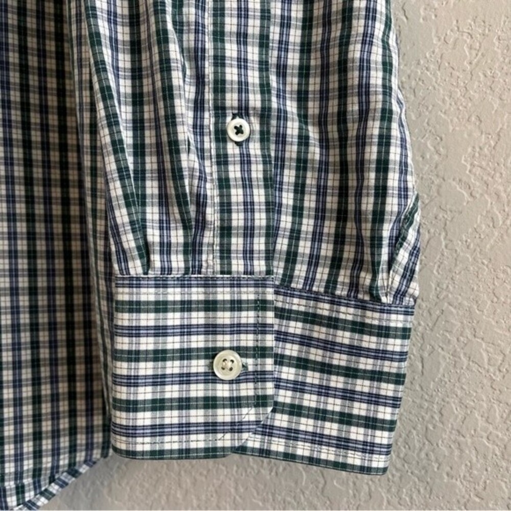 IZOD Long Sleeve Plaid Button Down Mens Shirt 100% Cotton XL - Picture 5 of 8